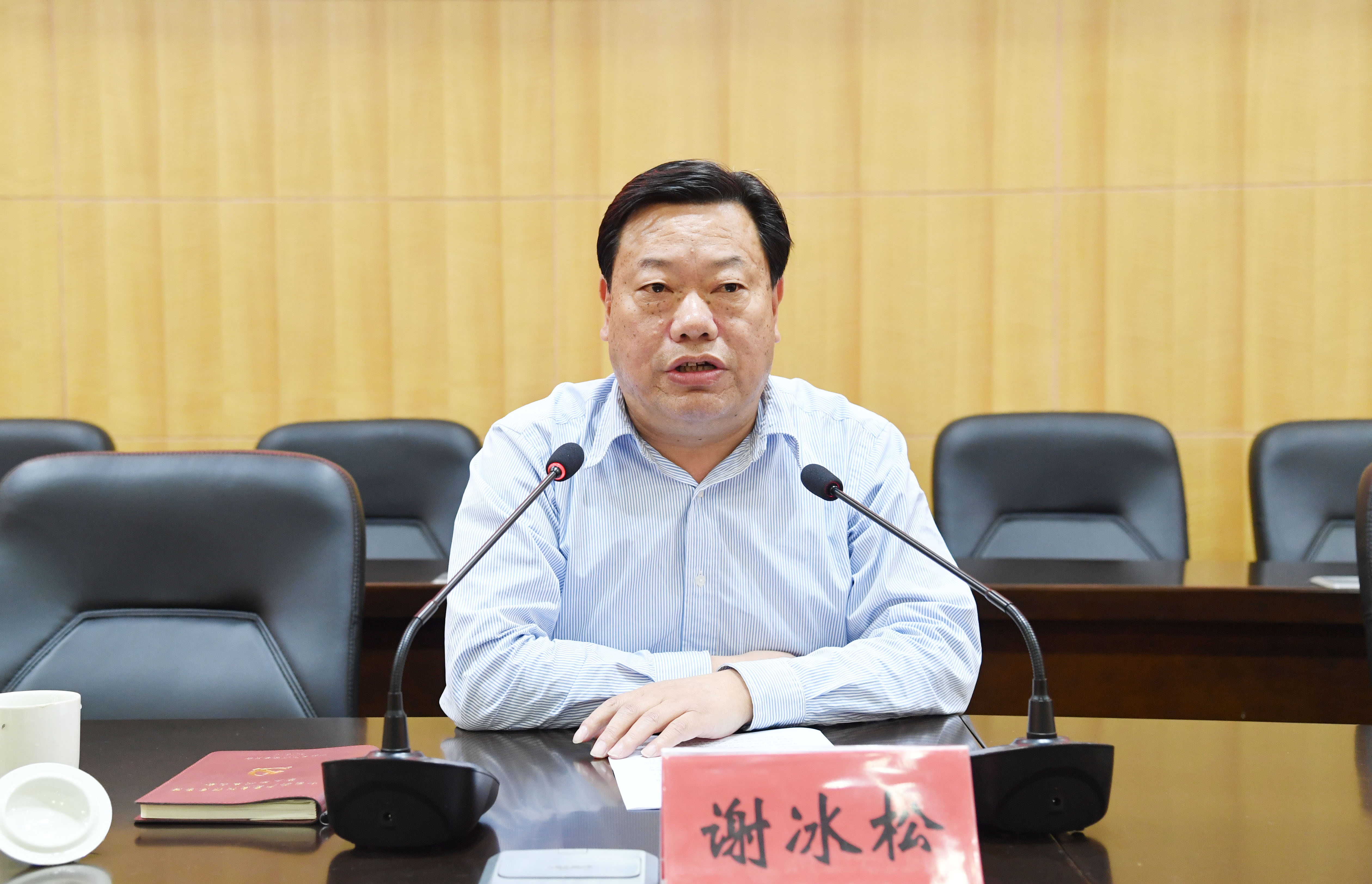 3副校长谢冰松主持培训会.JPG