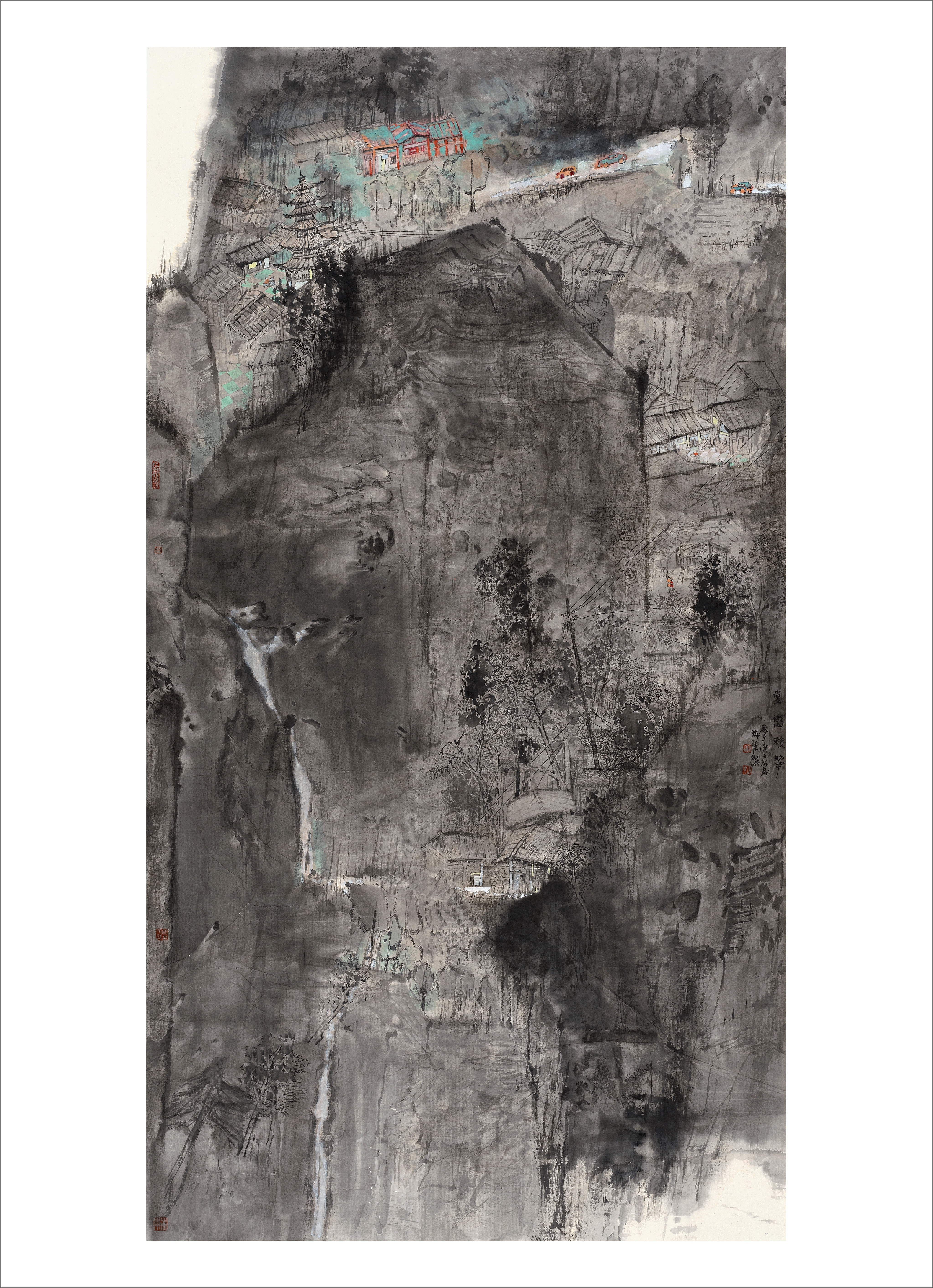 “伯年国艺”全国山水画作品展览作品《重峦积翠》.jpg